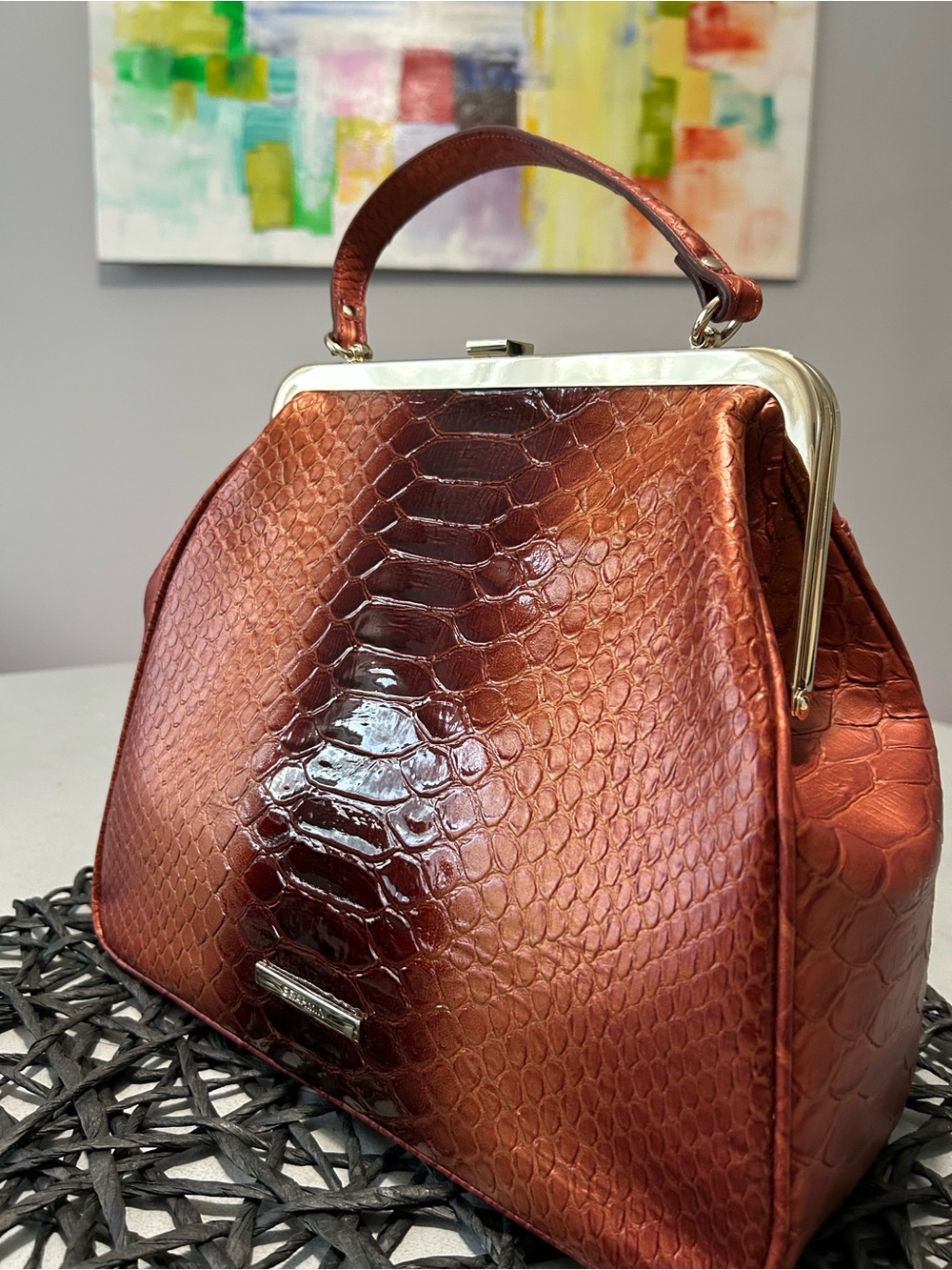 Brahmin Emmy Foliage Lakewood Leather Bag NWOT - Picture 3 of 16